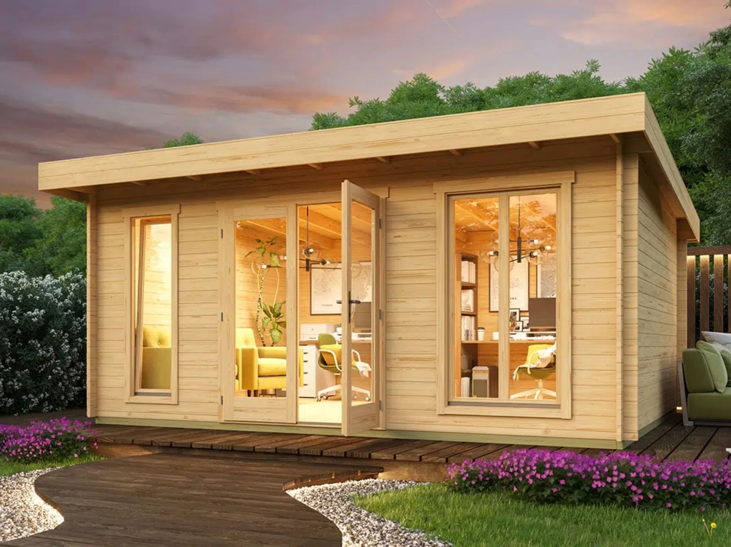 Tuinhuis Dorset 3 500 x 390 cm - Afbeelding 3